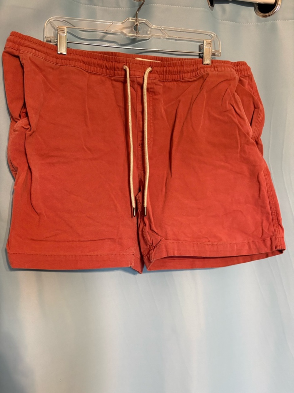 Goodthreads Rust Red Drawstring Athletic Shorts